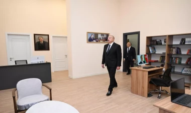 İlham Əliyev Səməd Vurğun adına Yaradıcılıq Evinin açılışında iştirak edib - VİDEO - FOTO