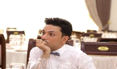 Xalq artisti qalmaqallı olduğu müğənninin oğlunun toyunda - VİDEO