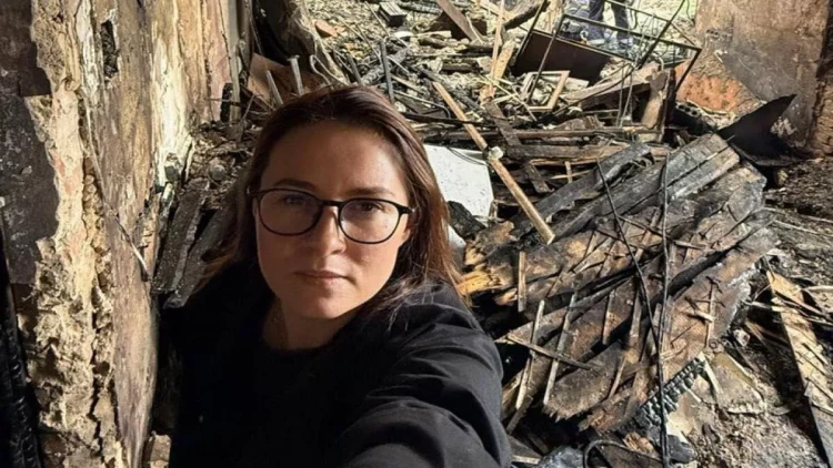 Ukrayna Baş naziri Rusiyanın hücumundan sonra Nazirlər Kabineti binasının içərisini göstərib - VİDEO - FOTO