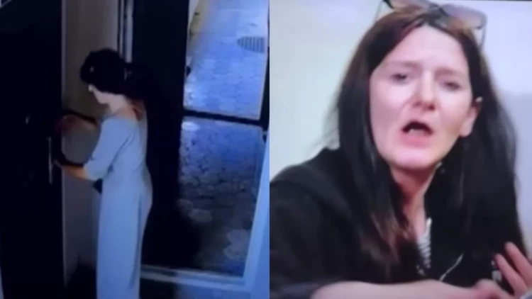 Bu qadının Bakıda evlərə girməyə çalışdığı deyilir - VİDEO