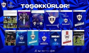 “Qarabağ”ı təkcə onlar təbrik etmədi...