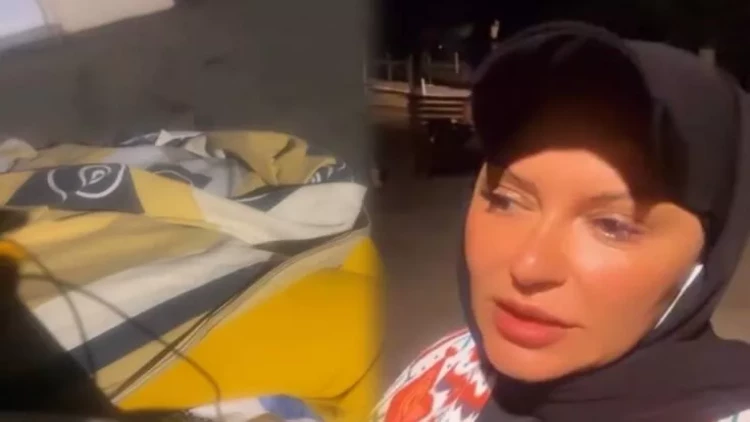 Zəlzələdən sonra gecəni küçədə keçirtdi - VİDEO