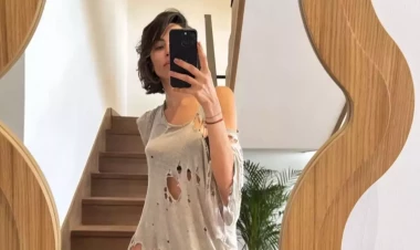 Günay tül geyimi ilə müzakirə yaratdı - FOTO