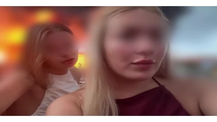 Yanğının qarşısında tiktok çəkən qızlar saxlanıldılar - VİDEO