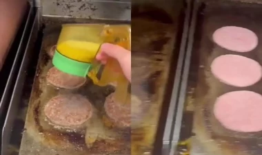 Mc Donalds-da çəkilən görüntülər şoka salır - Burqerlər belə hazırlanırmış - VİDEO