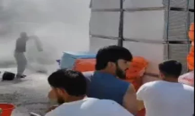 “Sədərək”də yanğın oldu - VİDEO