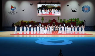 Gimnastlarımız Portuqaliyada keçirilən yarışda uğurla çıxış ediblər - FOTO