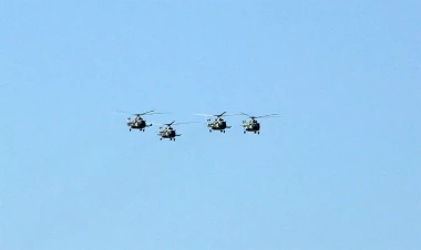 Hərbi pilotlarımız təlim-məşq uçuşları keçiriblər - FOTO