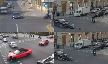 Azərbaycanda mopedlərin iştirakı ilə baş verən ağır qəzaların ANBAAN GÖRÜNTÜLƏRİ