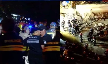 Tbilisidə bina uçdu - Ölənlər var