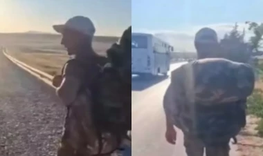 Bakıdan Laçına piyada getdi