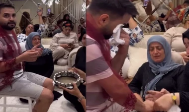 Kadir özünə xınayaxdı mərasimi keçirdi - Ağlaya-ağlaya... – VİDEO