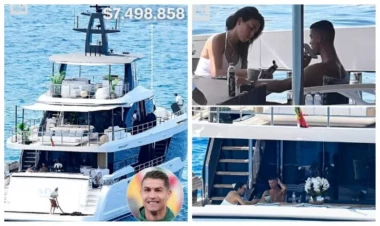 Ronaldo ailəsi ilə 7 milyonluq dəbdəbəli YAXTASINDA  - FOTOlar