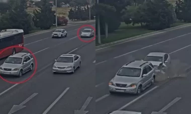 Nasaz maşın qəzaya səbəb oldu - ANBAAN VİDEO