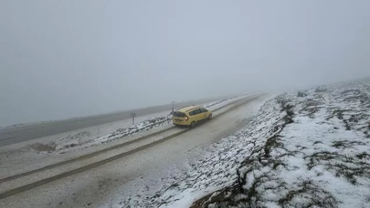 Bu ərazilərə qar yağıb - VİDEO