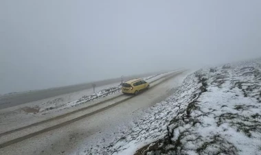 Bu ərazilərə qar yağıb - VİDEO