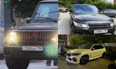 Yekaterinburqda həbs edilmiş azərbaycanlılara məxsus avtomobillər - SİYAHI