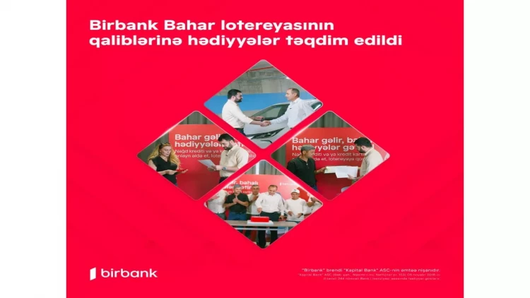 Birbank Bahar lotereyasının qaliblərinə hədiyyələr təqdim olundu
