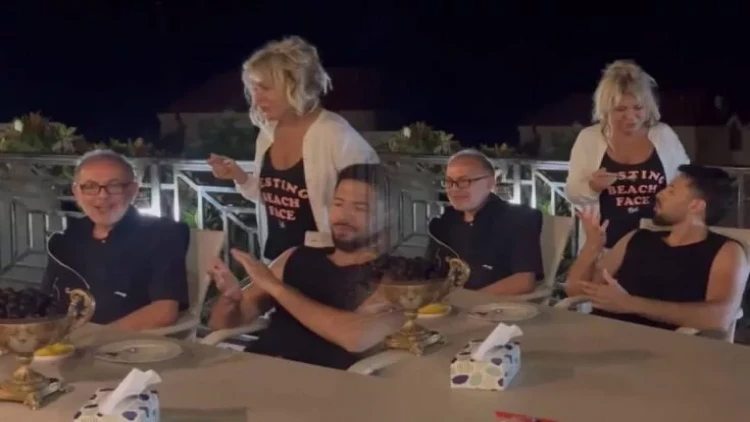 Həyat yoldaşının ad gününü villasında qeyd etdi - VİDEO