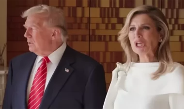 Niderland Kraliçası Maksimadan Trampın parodiyası - VİDEO