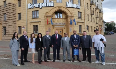 Minskdə mühüm konfrans: Azərbaycan və Belarus jurnalistləri bir araya gəldi - FOTOlar