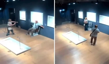 Dünya bu xoşagəlməz hadisədən danışır - Təhlükəsizlik kamerasına anbaan yansıdı - VİDEO - FOTO