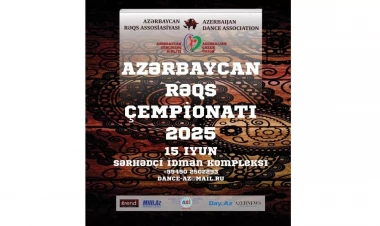 “Azərbaycan Rəqs Çempionatı 2025” müsabiqəsi keçiriləcək