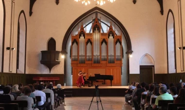 Bülbül adına Orta ixtisas Musiqi Məktəbinin müəllimi Zərifə Alxazovanın sinif konserti keçirilib - FOTO