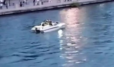 Mingəçevirdə katerdə nasazlıq - Turistlər təxliyə olundu - VİDEO