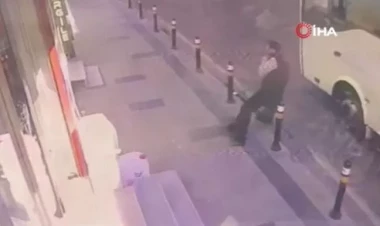 Huşunu itirən azərbaycanlı avtobusun altında qaldı - ANBAAN VİDEO