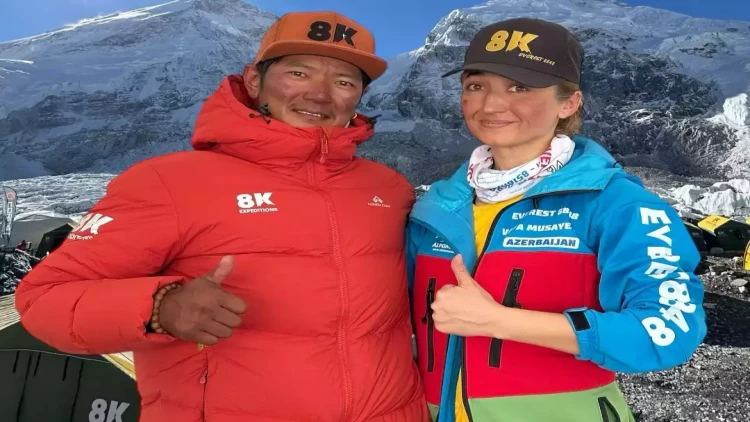 Azərbaycanlı qadın  “Everest”i fəth etdi - Tarix yazdı - FOTO
