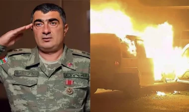 Maşınına od vuran hərbçi danışdı - VİDEO