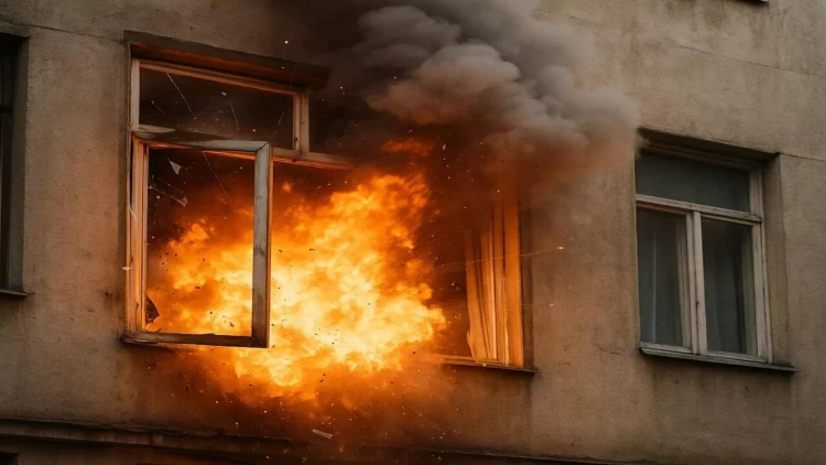 Kişi qadını bıçaqladı, mənzilə od vurdu - Gəncədəki partlayışın TƏFƏRRÜATI - YENİLƏNİB - VİDEO