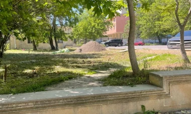 AMEA-nın həyətində yeni çayxana - Ekspertlər narazıdır, Akademiya susur - FOTO