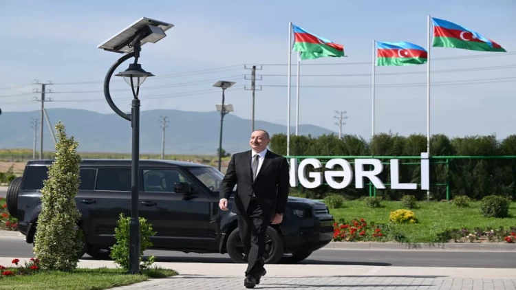 Prezident Ağdam rayonunun Kəngərli kəndinin birinci mərhələsinin açılışında iştirak edib - VİDEO - FOTO