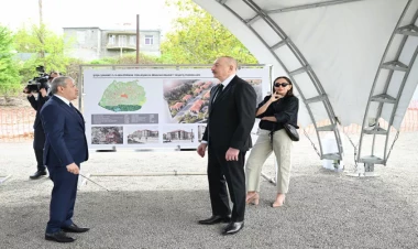 Şuşada inşa ediləcək dördüncü yaşayış kompleksinin təməli qoyulub - VİDEO - FOTO