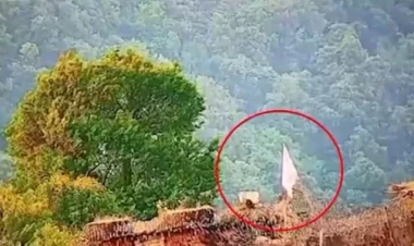 Hindistan ordusu bu postda ağ bayraq qaldıraraq təslim oldu - VİDEO