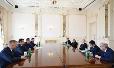 İlham Əliyev Belarusun Baş nazirini qəbul edib - VİDEO - FOTO