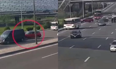 Bu görüntülər Bakıda çəkilib - Hər kəs bu sürücüdən danışır - ANBAAN VİDEO