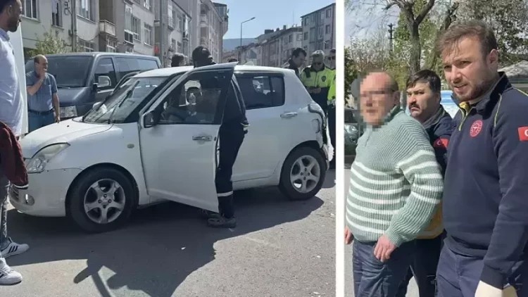 2042-ci ilə qədər sürücülük hüququ olmayan sürücü şəhərin mərkəzində qəza törətdi - VİDEO - FOTOlar