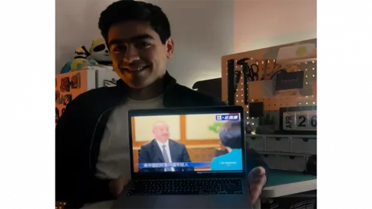 Prezidentə bəhs olunan gənc o imiş... - VİDEO