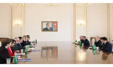 İlham Əliyev Kaya Kallası qəbul edib - VİDEO