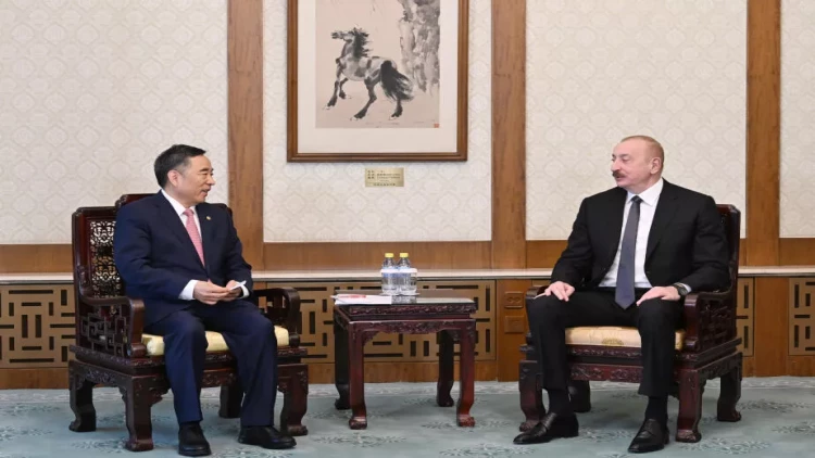 Prezident İlham Əliyev Pekində “China Energy Engineering Corporation Limited” şirkətinin sədri ilə görüşüb - VİDEO - FOTO