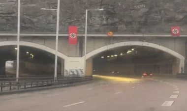 Avropanın mərkəzində qalmaqallı görüntü - FOTO