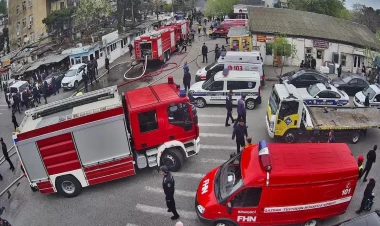 Binəqədidə yanğınla bağlı, nəqliyyatın hərəkətinə məhdudiyyət aradan götürülüb - YENİLƏNİB - FOTOlar
