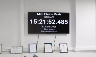Azərbaycanda Milli Etalon Vaxtı yaradılır - FOTO