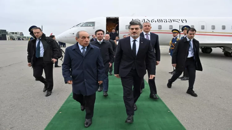 Gürcüstan Prezidenti Mixeil Kavelaşvili Azərbaycana rəsmi səfərə gəlib - FOTO