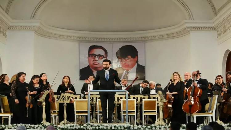 Görkəmli bəstəkarlar Soltan Hacıbəyovun - 105, İsmayıl Hacıbəyovun - 75 illiyinə həsr  olunmuş konsert keçirilib – FOTO