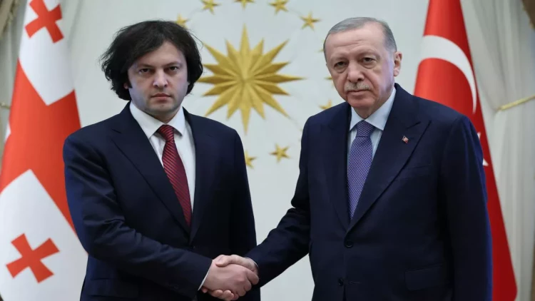 Ərdoğan Kobaxidze ilə görüşdü