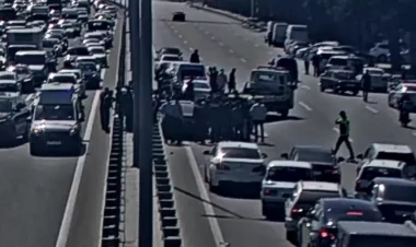 Aeroport yolunda maşın maneəyə çırpılıb, xəsarət alanlar var